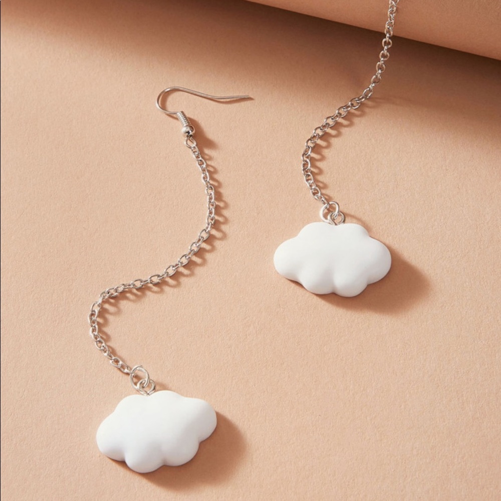 Cloud Chain Earrings ☁️ - Picture 1 of 5